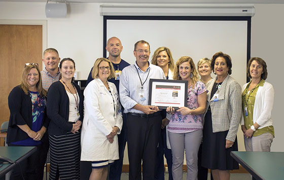 The Chest Pain Center Team at Chester County Hospital in West Chester, PA.